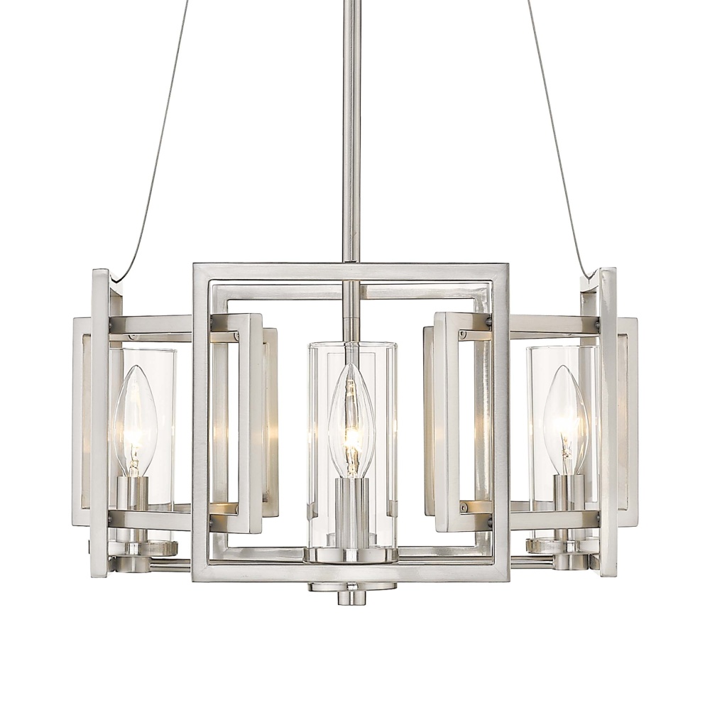 Golden Lighting Marco 4-light Pendant in Pewter